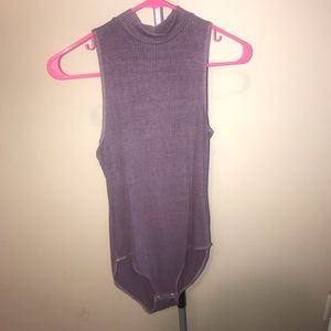 Mock neck bodysuit